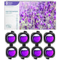 Car Air Freshener Vent Clips, 8 Pack, Provides Long-Lasting Scent, Up to 240 Days, Odor Eliminator (Lavender) - color: Lavender