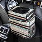 SIBOFUEGO Car Garbage Can Cute - Leak-Proof Car Trash Can with Lid and Storage Pockets, Car Trash Bin for Men and Women, Boho Aztec Essentials: Must-Have Car Interior Accessories (Beige Aztec Motif)