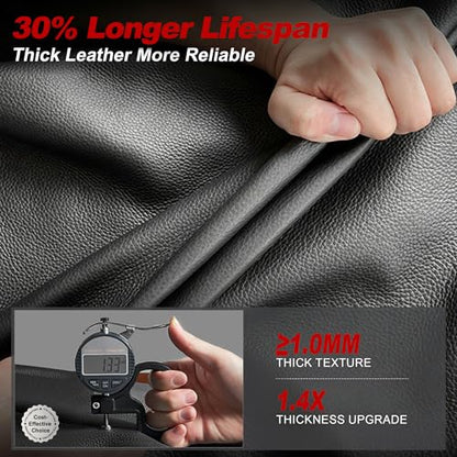 TTX LIGHTING Front Seat Covers for Hyundai Tucson 2016-2019 2020 2021 Seat Covers Waterproof Breathable Faux Leather Custom Fit Car Protector Cushion Accessories(2 Seats,Black) - size: 14.Tucson 2016-2021 Only 2PCS Front