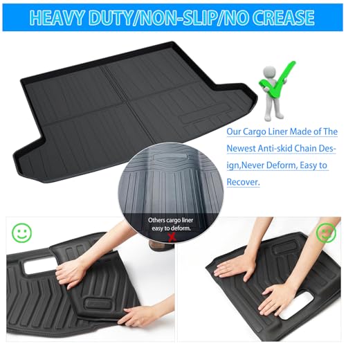 Powerty Trunk Mat for 2016-2020 2021 Hyundai Tucson Accessories Cargo Mats TPO All Weather Cargo Liner Heavy-Duty Trunk Liners (Not fit Hyundai Tucson NX4) - size: Cargo Mat｜For｜16-21｜Hyundai Tucson