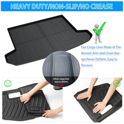 Powerty Trunk Mat for 2016-2020 2021 Hyundai Tucson Accessories Cargo Mats TPO All Weather Cargo Liner Heavy-Duty Trunk Liners (Not fit Hyundai Tucson NX4) - size: Cargo Mat｜For｜16-21｜Hyundai Tucson