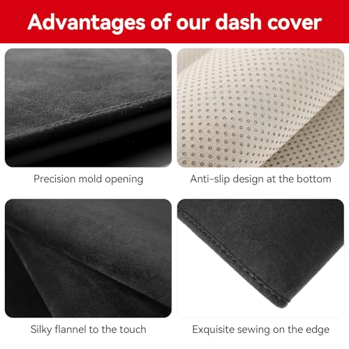 Dash Cover for Toyota 2025 2026 Camry Accessories Flannel Dashboard Cover Dash Mat Center Console Cover Sunshield Protector Pad - size: for Toyota 2025-2026 Camry