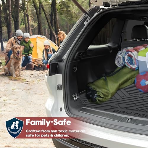 Cargo Mat for Jeep Grand Cherokee 2022-2025 2026 All Weather Cargo Trunk Mat Cargo Liner Back Seat Cover Protector TPE Black Non-Slip 3PCS (5 Seats Include 4XE, NOT for L) - size: 22-26 |Grand Cherokee| Cargo Mat & Backrest Mat