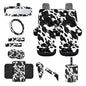 Wanyint Black White Cow Print Car Seat Cover Full Set 14 PCS, with Steering Wheel Cover Seat Belt Pad Garbage Bin Armrest Pad Rearview Mirror Handbrake Cover Set Coaster Fit Most Vehicles - color: Black White Cow Print