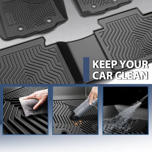 PIT66 Floor Cargo Liners Mats Fit for Chevy Silverado/GMC Sierra 1500 1999-2006, 1500 Classic 2007, Fit Silverado Sierra 2500 2001-2004 2WD 4WD Extended Cab, TPE 3-Piece All Weather Floor Liners - size: Fit Silverado Sierra Extended Cab 1999-2006 | 3PCS