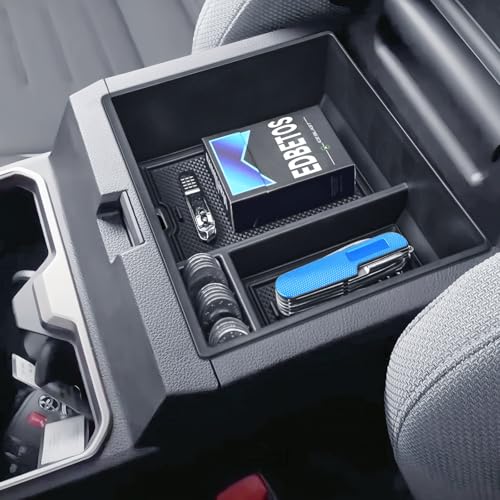 OEM Fit 2026 4Runner Center Console Organizer Tray Compatible with 2025 2026 Toyota 4Runner (6th Gen) Accessories ABS Plastic Armrest Insert Coin Holder Storage Box (Not for 2010-2024)