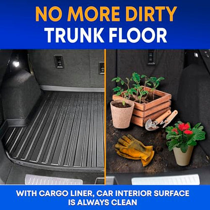 Premium Cargo Liner for Cadillac XT5 2017-2025 - 100% Protection - Custom Fit Car Trunk Mat - All-Season Black Cargo Mat - 3D Shaped Laser Measured Trunk Liners for Cadillac XT5