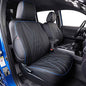 EKR Tacoma Leather Car Seat Covers Custom Fit for Toyota Tacoma 2012 2013 2014 2015 (Regular Seats) - Truck Seat Covers Full Set,Faux Leather(Black with Blue Trim) - color: Leather (Black with Blue Trim), size: 2012-2015 Tacoma Full Set (Regular Seats)