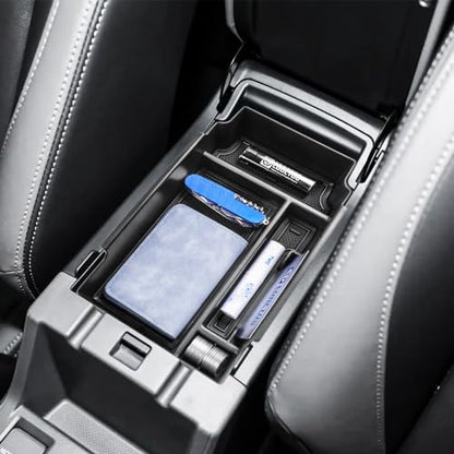 EDBETOS Center Console Organizer Compatible with 2024 2025 2026 Subaru Crosstrek and Subaru Impreza Accessories ABS Plastic Material Armrest Box Insert Tray Secondary Storage Pallet Accessories, Black