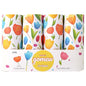 Car Tissue Holder (4 PK) - 50 3-Ply Tissues per Cylinder, Fits Car Cup Holders, Portable Travel Tubes Box Container, Tulip Design, Round Tissue Container for Car Accessories - style: Tulip