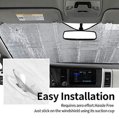 Tropical Island Blue Sky Beach Coconut Tree Sea Windshield Sun Shade Front Protector Folding Car Sun Visor Blocks Uv Rays Keeps Your Vehicle Cool - color: Tropical Island Blue Sky Beach Coconut Tree Sea