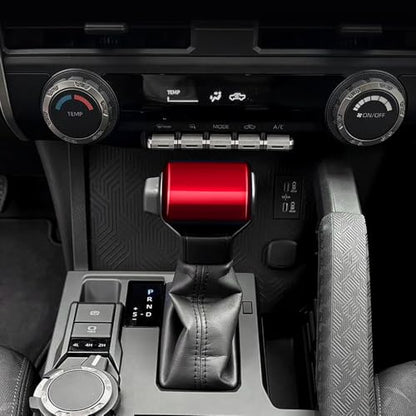 for Toyota Tacoma 2024 2025 and 4Runner 2025 Interior Accessories Center Console ABS Gear Shift Decor Cover Dashboard Trim (Dark Red, Gear Shift Decor)