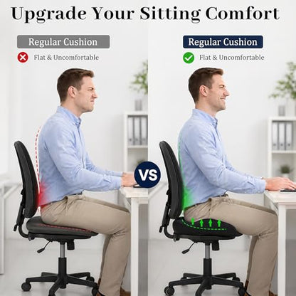 BALAPET Prostate Relief Cushion, V-Shaped Memory Foam Seat Cushion for Tailbone Pain & Coccyx Relief, Ergonomic Hemorrhoid Cushion for Office Chair, Car & Home, Donut Pillow Alternative
