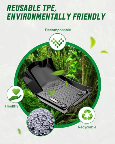 VIWIK Floor Mats Compatible for Honda CR-V LX EX SE 2012 2013 2014 2015 2016, Car Mats All Weather Custom Floor Liners Full Set Include 1st and 2nd Row Front & Rear, Automotive Floor Mats TPE Black - style: Fit for 2012-2016 Honda CR-V