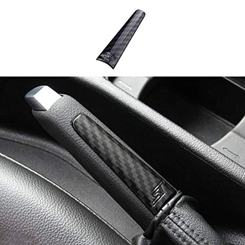 RUIHE Carbon Fiber Color Parking Handbrake Hand Brake Handle Cover Trim Fit for Ford Focus ST 2015 2016 2017 2018