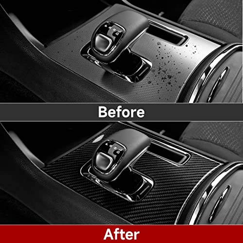 Car Gear Shift Panel Decals for 2011 2012 2013 2014 Dodge Charger Accessories Carbon Fiber Stickers - color: Gear Shift Panel, B