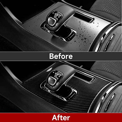 Car Gear Shift Panel Decals for 2011 2012 2013 2014 Dodge Charger Accessories Carbon Fiber Stickers - color: Gear Shift Panel, B