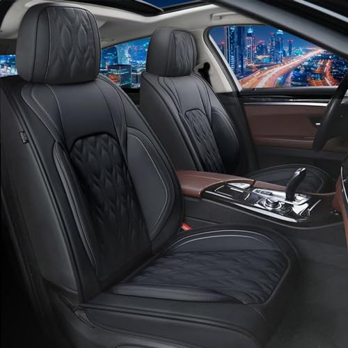 DISUTOGO Car Seat Covers Fit for Toyota Prius V 2012-2017 Full Set,Faux Leather Seat Cover Waterproof for Prius V Vehicle Automotive Cushion Protector Compatible Airbag (5 Seats,Black) - color: #067 Black, size: 7.Prius V-5 Seat Covers Full Set