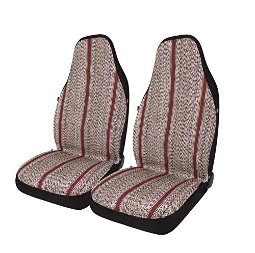 Baja Blanket Bucket Seat Cover for Car, Truck, Van, SUV - Airbag Compatible (2PCS Red) - color: Red