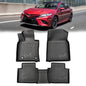 TPE Automotive Floor Mats Custom for 2018-2024 Toyota Camry (Not Fit Hybrid or AWD), All Weather Cover Protection Waterproof Black Floor Liner Front & Rear Row Full Set Car Mats, 3PCS - size: 3PCS (2Row), style: For 2018-2024 | Toyota Camry(Not Fit Hybrid