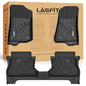 LASFIT Floor Mats for Jeep Gladiator JT 2020-2025 2026 All Weather TPE Custom Fit Pickup Truck Mats Floor Liners 1st & 2nd Row, Black - style: Gladiator 2020-2026 Floor Mats