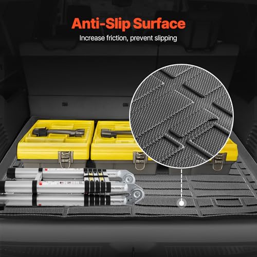 VEVOR Cargo Mat Compatible with Chevrolet Suburban & GMC Yukon XL 2015-2020, Precise Fit Trunk Mat for SUVs, TPE Trunk Protector Replacement, Black (1PCS) - style: Chevy Suburban/GMC Yukon XL 2015-2020