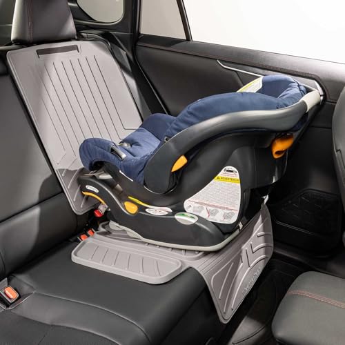 WeatherTech Child Car Seat Protector with Back | Spill Protection, Prevents Seat Compression, Grey - color: Grey, size: Seat with Back