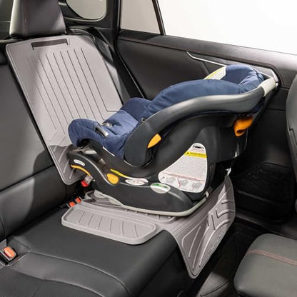 WeatherTech Child Car Seat Protector with Back | Spill Protection, Prevents Seat Compression, Grey - color: Grey, size: Seat with Back
