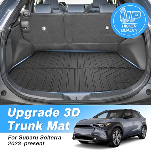 Cargo Mat Compatible for Toyota bZ4X & Subaru Solterra 2023 2024 2025 2026 Accessories All Weather Cargo Liner TPE Rear Trunk Mat - size: For｜Toyota bZ4X /Subaru Solterra｜23-26｜Cargo Mat
