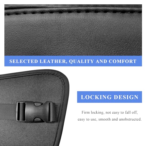 Car Tissue Holder, Rectangular Waterproof Auto Seat Side Tissue Box with Mesh Pocket, Multifunctional Leather Napkin Holder Hanging Storage Box for Vehicle Front Seat