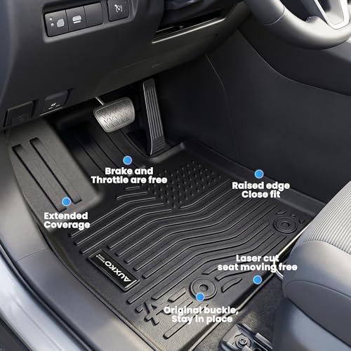 Auxko All Weather Cargo Mat with Backrest Mat Fit for Toyota RAV4 Hybrid 2026 (Not for Phev) TPE Mat Accessories All Season Odorless Anti-Slip Black - size: rav4 hybrid|2026|cargo+backrest mats