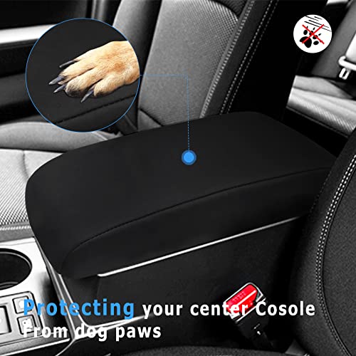 INTGET Car Center Console Armrest Cover for Subaru Outback/Legacy Accessories 2015 2016 2017 2018 2019 Leather Middle Console Arm Rest Box Lid Seat Cover Protector Cushion Saver (Black Neoprene) - color: Black Neoprene