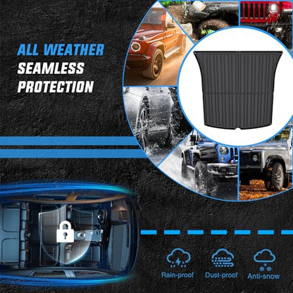 Nilight Cargo Mats for Tesla Model Y 5 Seat 2020 2021 2022 2023 2024 2025 All Weather Protection Heavy Duty Cargo Liners - color: 2020-2025 Tesla Model Y 5 Seat Cargo Mat