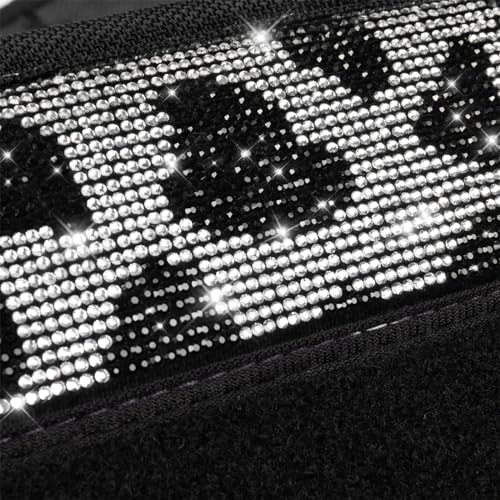 CAR PASS Bling Cow Car Mats Rhinestones Diamond Waterproof Floor Mat Crystal Sparkly Shining Glitter Carpet Anti-Slip PVC Heel Pad, Universal Fit Automotive SUV,Sedan,4pcs Girly Women, Cow Diamond - color: Cow