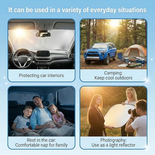 for Audi Q5 Sun Shade Windshield Cover - Custom Fit Q5 Accessories 2018-2023 2024 2025 2026 Sunshade Foldable UV Protection & Heat Shield Sun Visor Accessories - size: For Audi Q5 2018-2026