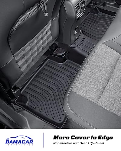 All Weather Floor Mats Cargo Liner for Ford Bronco Sport 2026 2025-2021,TPE Full Set Carpets Trunk Mat for Base Big Bend Badlands Accessories (ONLY for Sport),4pcs