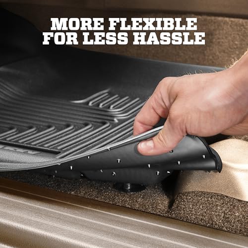 Husky Liners Weatherbeater Floor Mats | Fits 2012-2017 Toyota Prius V | Front & 2nd Row, 3-pc Black - 98911