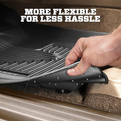 Husky Liners Weatherbeater Floor Mats | Fits 2018 - 2022 Honda Accord Sedan | Front & 2nd Row, 3-pc Black - 95741 - size: Front & 2nd Row, style: 2018 - 2022