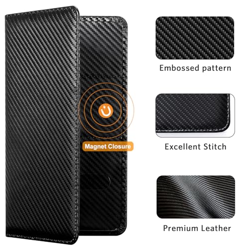 CoBak Car Registration and Insurance Holder - Vehicle Glove Box Car Organizer,Auto Truck Comparment Accessories Case with Magnetic Closure for Driver License,Cards - color: L-Fiber Black