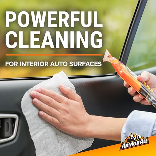 Armor All Car Interior Cleaner Wipes, Interior Cleaning Wipes for Cars, Trucks, Motorcycles, 60 Each