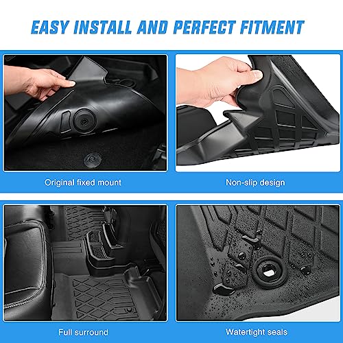 Nilight TPE Floor Mats for Toyota RAV4 2019 2020 2021 2022 2023 2024 2025 2026 All Weather Custom Fit Heavy Duty Floor Liners - color: 2019-2025 Toyota RAV4