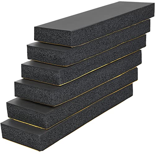 Garage Wall Protector Bumper Guards - 6 Pack Universal 1-3/16" Thick Car Door Edge Guard Self-Adhesive Comprehensive Protection EVA Foam Scratch Prevention Padding for Warehouse Parking Narrow Garage - color: Black, size: 6 Pack 11.8"x3.9"x1.2"