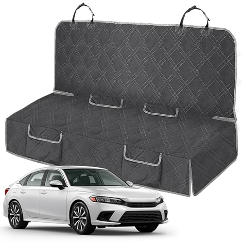 Dog Car Seat Cover Compatible with Honda Civic 2012-2025, Waterproof Pet Bench Seat Cover for Back Seat, 600D Heavy Duty Scratch Proof Nonslip Truck Seat Covers for Dogs - size: 2012-2025 Civic