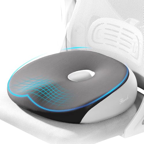 FLORICH Large Car Seat Cushion for Long Sitting, Ergonomic Memory Foam Driving Seat Cushion for Back & Sciatica Pain Relief, Non-Slip Washable Seat Cushion for Car, Driver, Office - color: Gray, size: 1 Peice