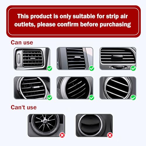 20PCS Car Vent Outlet Trim, Bendable Air Conditioner Vent Decoration Strip, Universal Auto Air Oulet Strips, for Most Vehicles (Red)