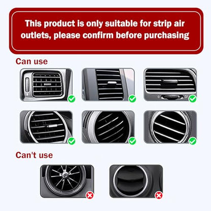 20PCS Car Vent Outlet Trim, Bendable Air Conditioner Vent Decoration Strip, Universal Auto Air Oulet Strips, for Most Vehicles (Red)