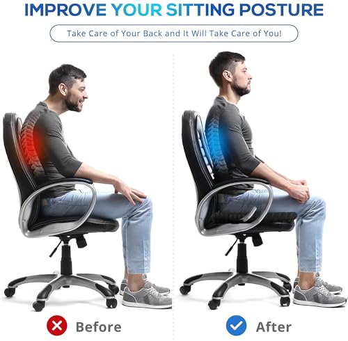 Gel Wheelchair Seat Cushion for Long Sitting, Extra Large & Thick Seat Cushion with Non-Slip Cover - Coccyx, Sciatica & Back Pain Relief - Wheelchair Cushions - Office Chair Car Seat Cushion - color: Black, size: Extra Large - 17x17x1.7inch