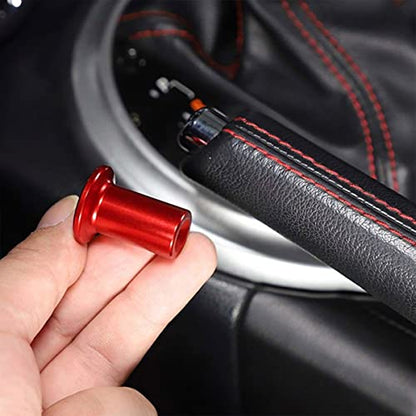 Turn Knob Drift Button, 2 Pcs E-Brake Handle Handbrake Emergency Cover, Hand Spin Turn Lever Knob Lock Button, Aluminum Replacement Car Accessories Compatible with GT86, FRS, BRZ