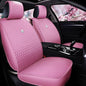 Red Rain Pink Seat Covers Full Set Universal Front and Rear Auto Seat Cover Luxury Leather Seat Cover (AA-Pink) - color: AA-Pink