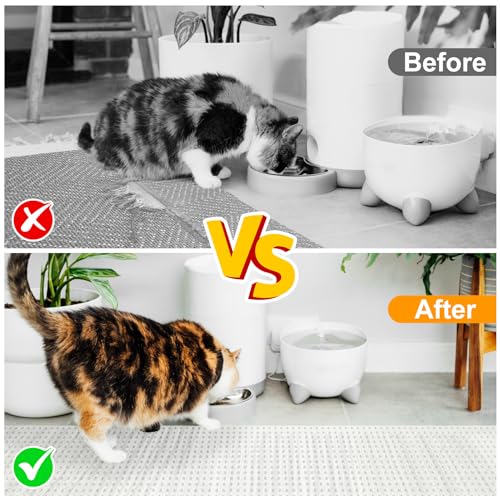Carpet Protector for Pets 12.2in*3.6FT Cat Scratch Carpet Protector Mat for Doorway Clear Plastic Runners with Spikes to Protect Under Door Carpet Rug Anti Cat Scratch Carpet Stopper Easy to Cut - size: 12.2in*3.6FT